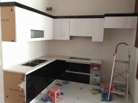 Tủ bếp nhựa Acrylic tại quận hải an
